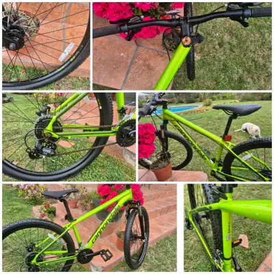 Bicicleta Cannondale verde para montaña - miniatura 1
