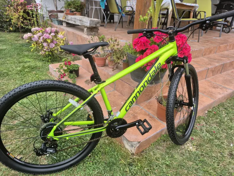 Bicicleta Cannondale verde para montaña - 2
