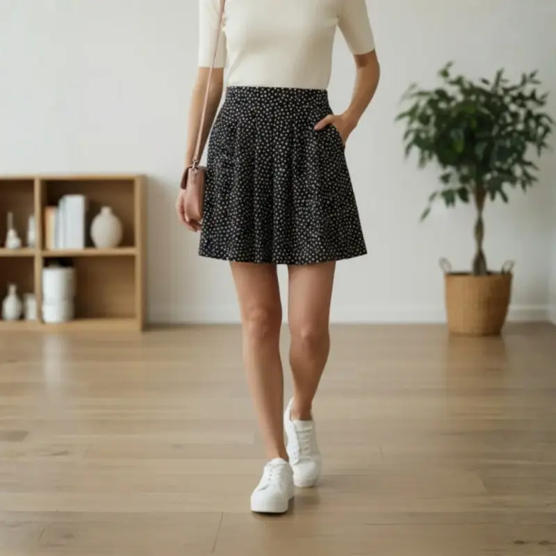 Falda Corta Mango Basics Talla M / EUR L - 3