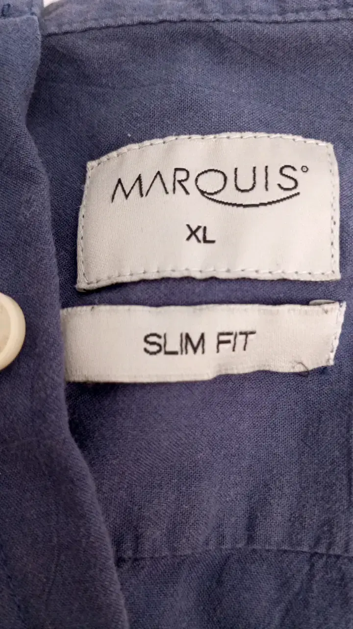 Camisa azul slim fit Marquis XL - 2