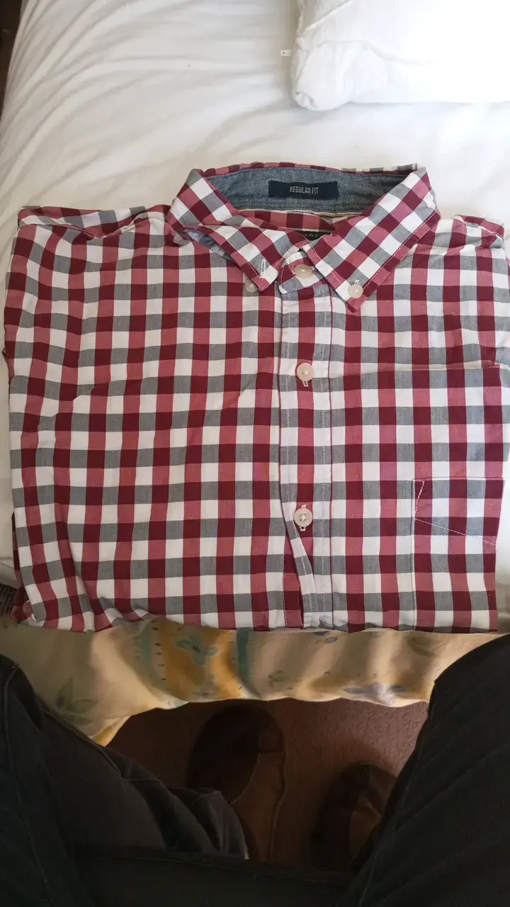 Camisa a cuadros roja y blanca Regatta - 1