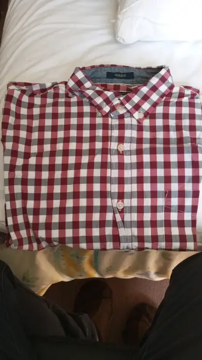 Camisa a cuadros roja y blanca Regatta - miniatura 1