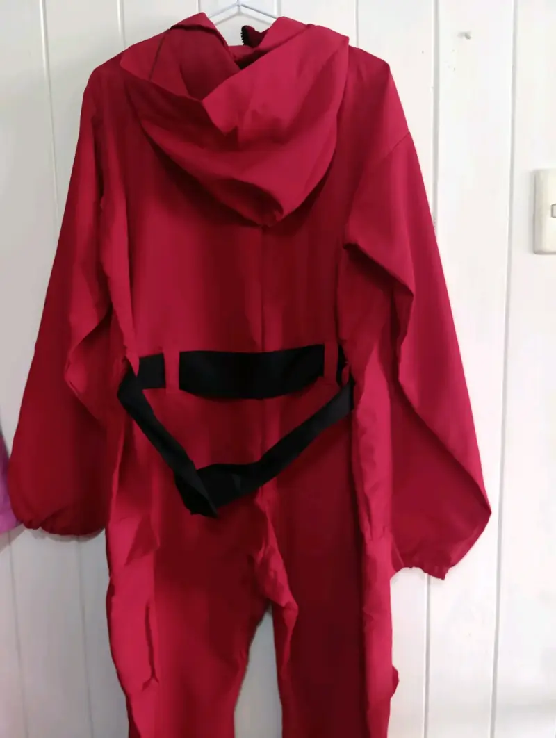 Disfraz rojo con capucha estilo La Casa de Papel - 2