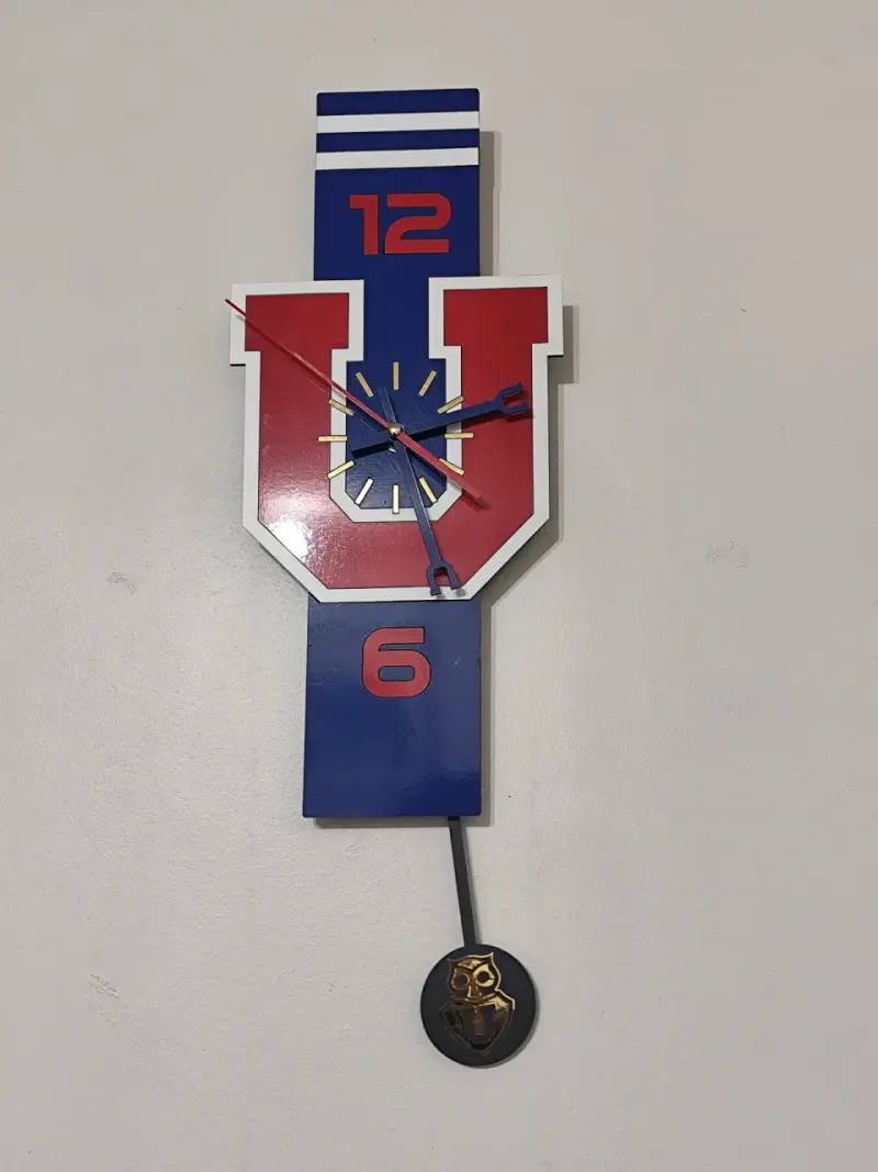 Reloj de pared Universidad de Chile con péndulo - 2