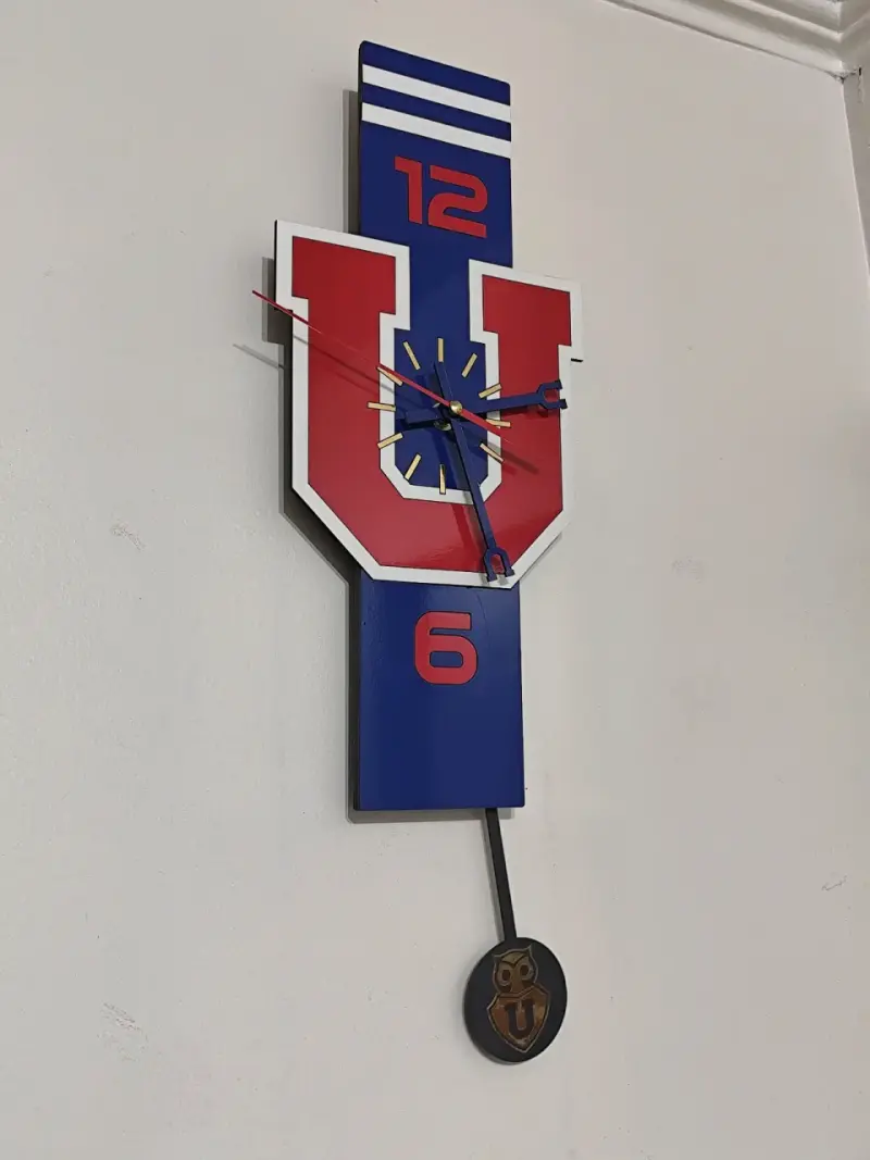 Reloj de pared Universidad de Chile con péndulo - 3