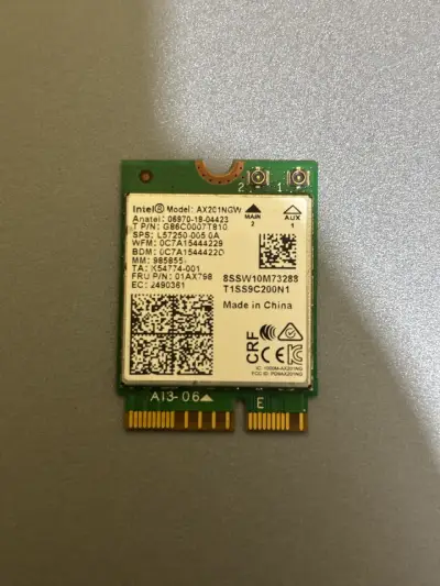 Tarjetas de Red Intel AX201NGW y 7260NGW - miniatura 2