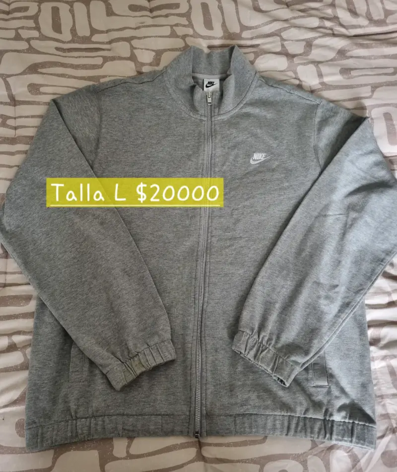 Polerón Nike gris talla L - 1