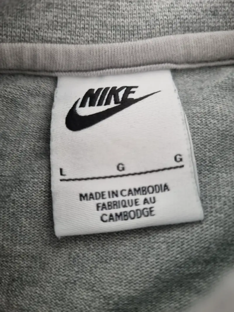 Polerón Nike gris talla L - 2
