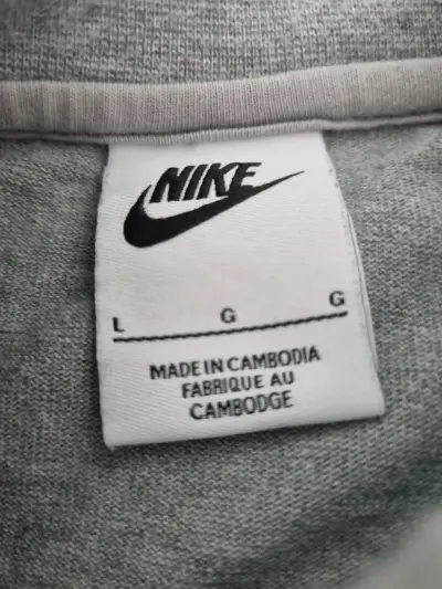 Polerón Nike gris talla L - miniatura 2