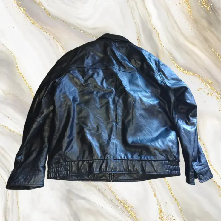 Chaqueta de cuero negra M. Julian talla XXL - 2