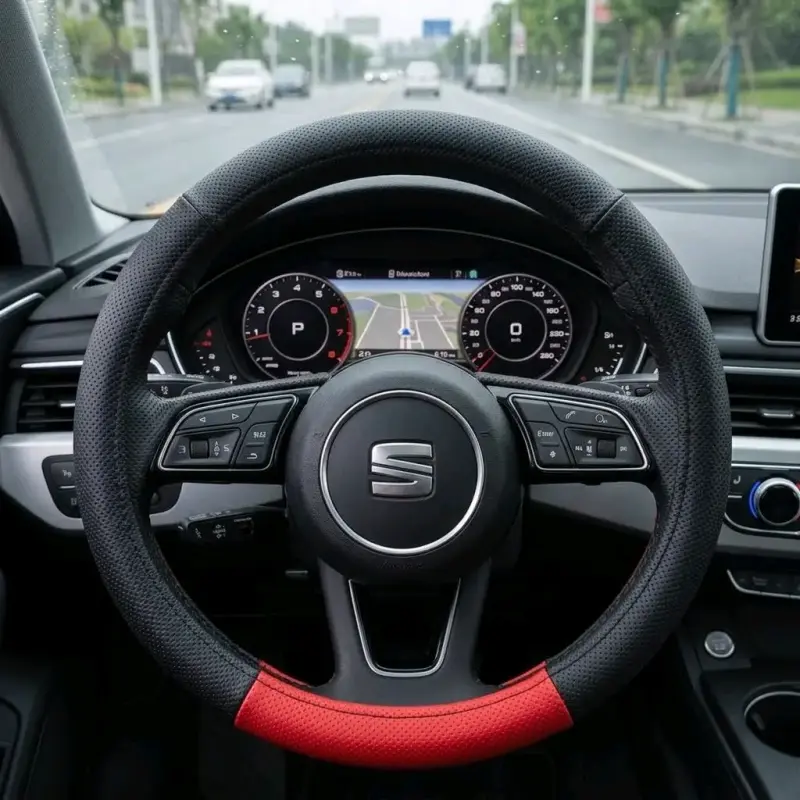 Cubiertas de Volante de Cuero para Auto - 4