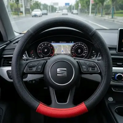 Cubiertas de Volante de Cuero para Auto - miniatura 4