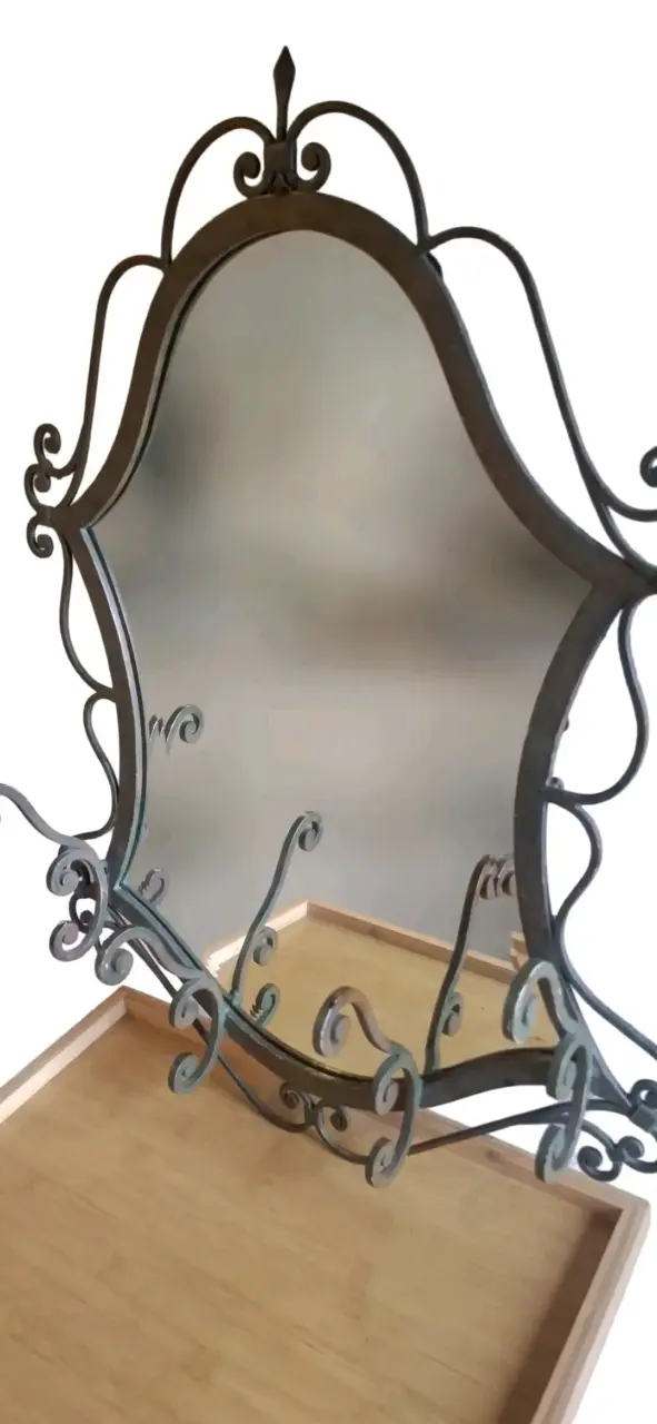 Espeejo de pared antiguedad aprox 100 años. - 3
