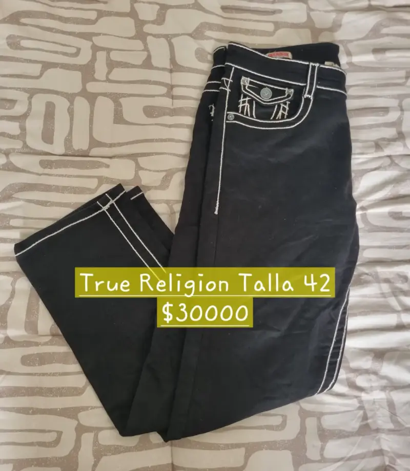 Jeans True Religion Talla 42 Negro - 1