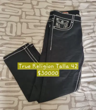 Jeans True Religion Talla 42 Negro - miniatura 1