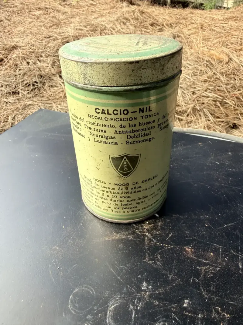 Lata antigua de Calcio-Nil 250g - 2