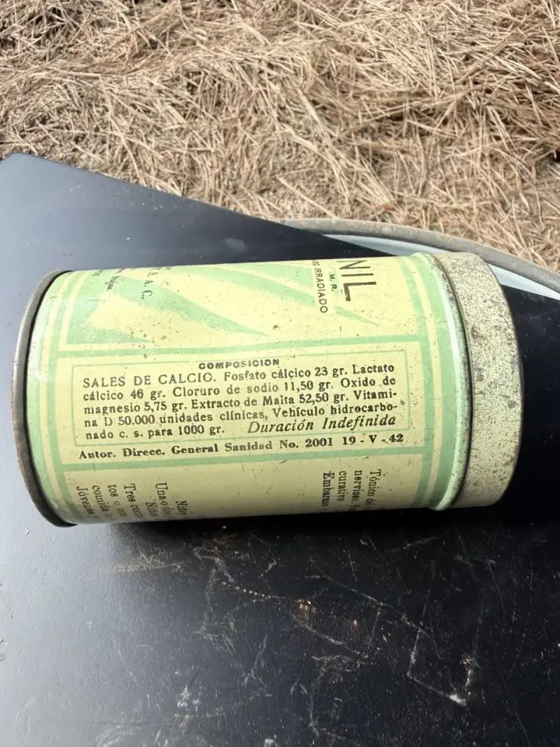 Lata antigua de Calcio-Nil 250g - 3
