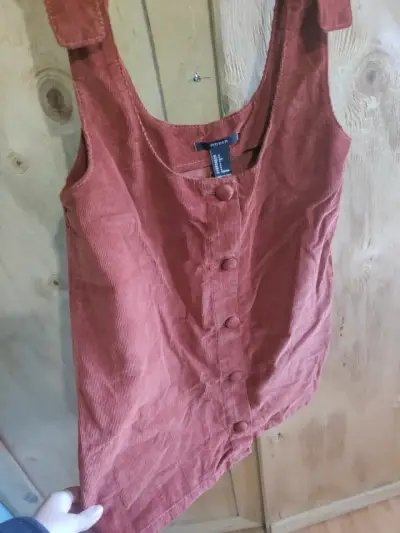 Falda  color terracota Forever 21 talla S - miniatura 5