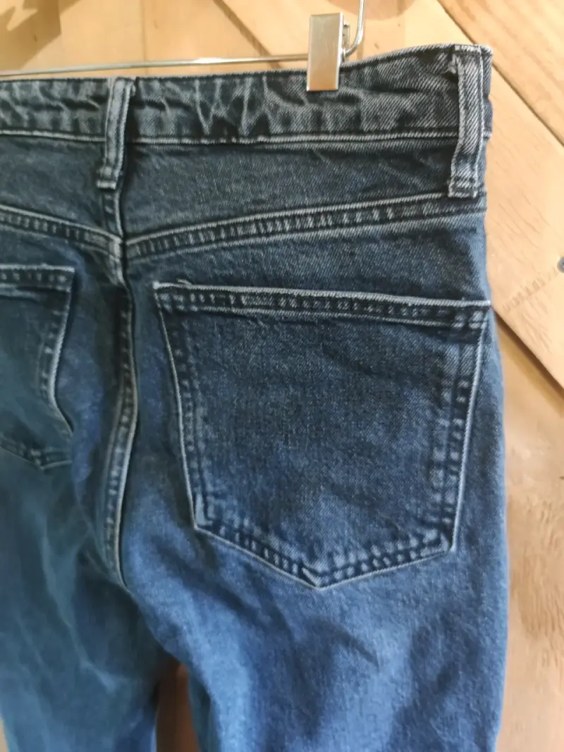 Jeans de mezclilla negro para mujer Zara talla 36 - 5