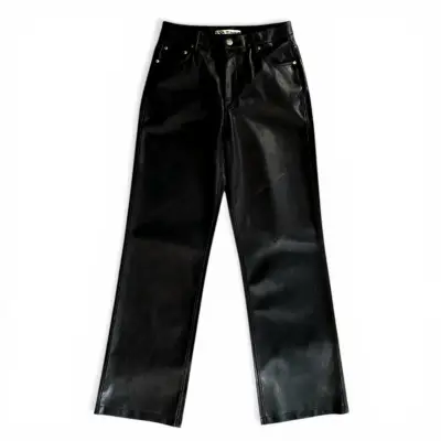 Pantalón ZARA Efecto Cuero Talla M Mujer - miniatura 1