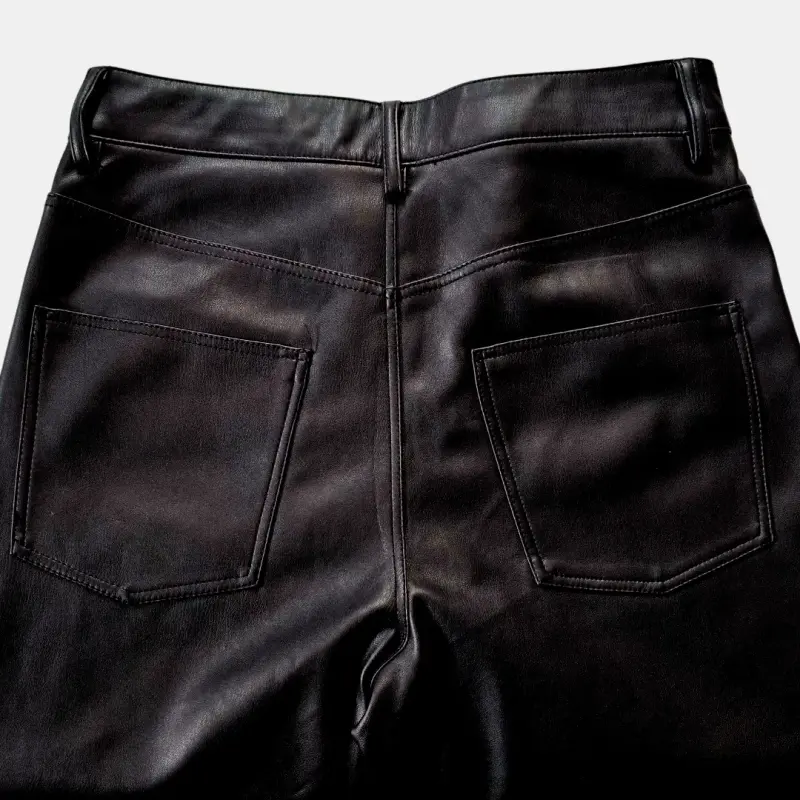 Pantalón ZARA Efecto Cuero Talla M Mujer - 3