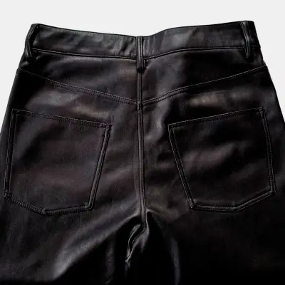 Pantalón ZARA Efecto Cuero Talla M Mujer - miniatura 3