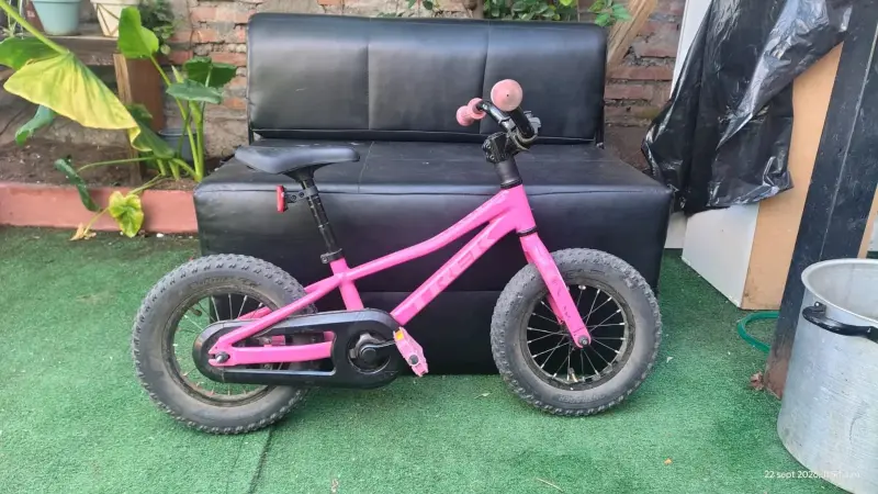 Bicicleta de equilibrio para niños color rosa - 3