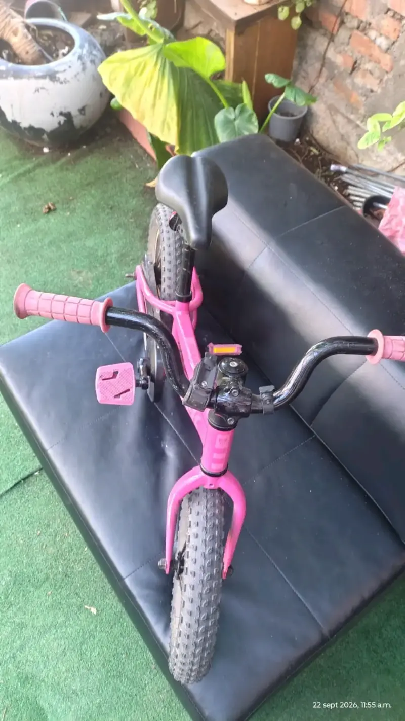 Bicicleta de equilibrio para niños color rosa - 5