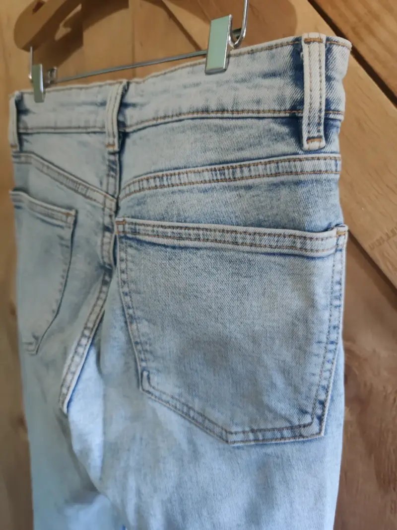 Jeans de mezclilla azul claro Zara para mujer 36 - 5