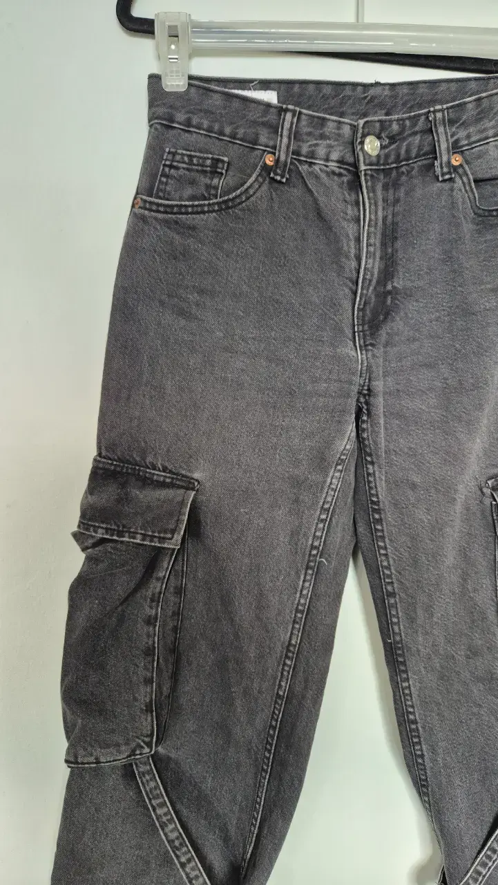 Jeans cargo gris Zara, EUR 34 - 2