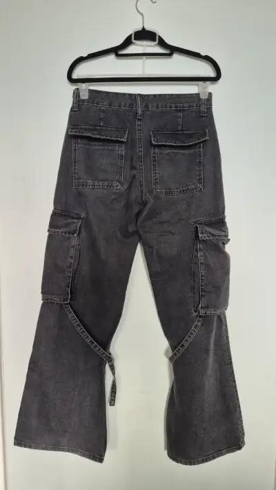 Jeans cargo gris Zara, EUR 34 - miniatura 3
