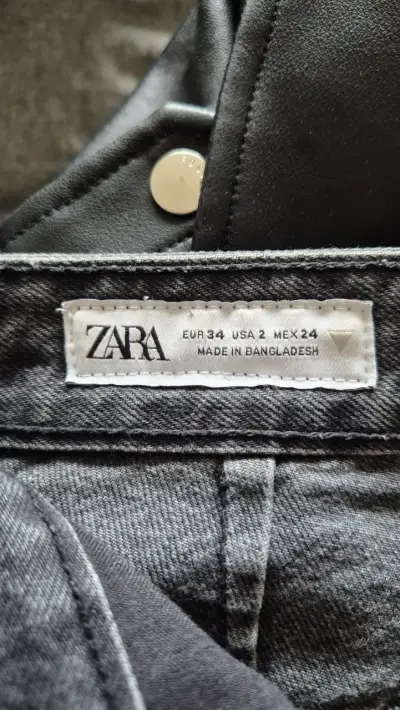 Jeans cargo gris Zara, EUR 34 - miniatura 4