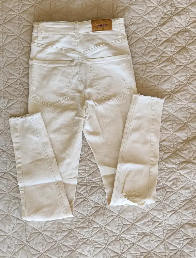 Jeans skinny Stradivarius talla 32 blanco - 2