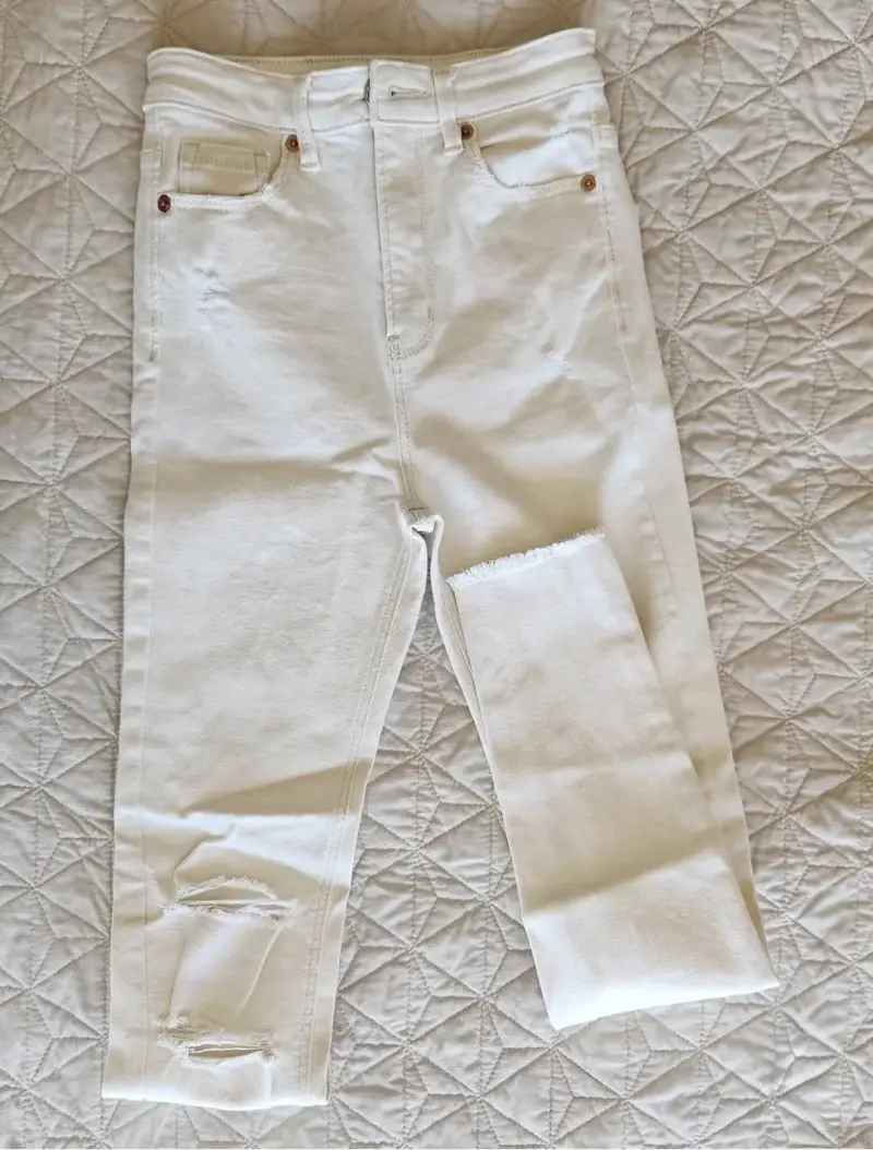 Jeans skinny Stradivarius talla 32 blanco - 3
