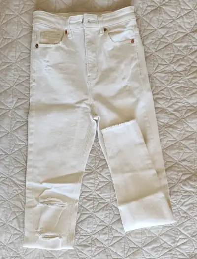 Jeans skinny Stradivarius talla 32 blanco - miniatura 3