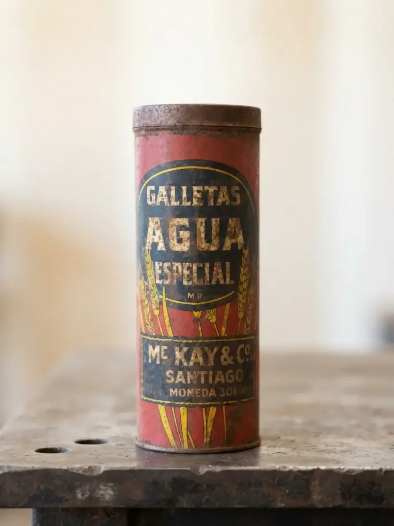 Lata Antigua de Galletas Agua Especial Mc Kay & Co