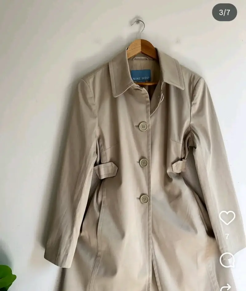 Trench beige elegante para mujer Nine West - 3