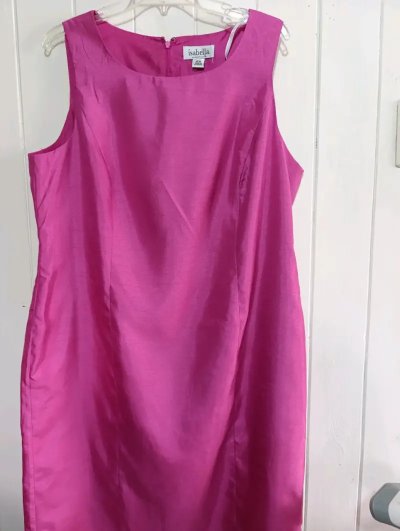 Conjunto de vestido y blazer fucsia Isabella - 3