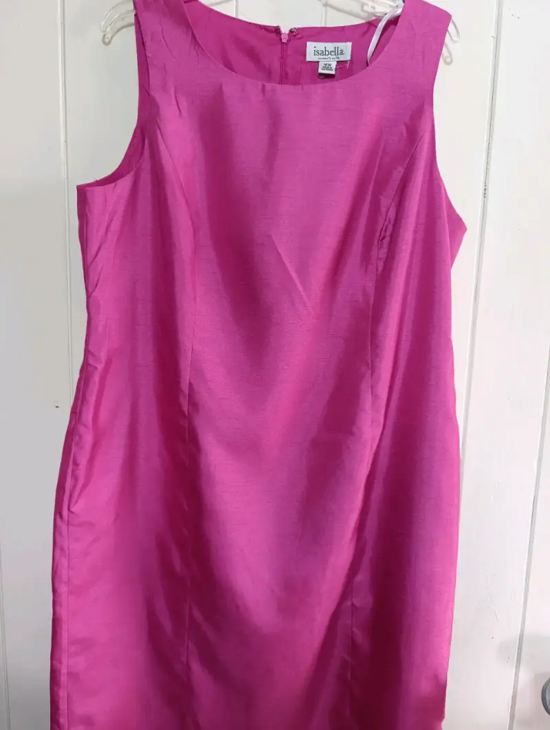 Conjunto de vestido y blazer fucsia Isabella - 4