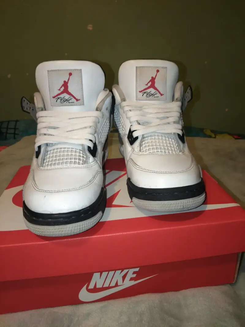 Zapatillas Nike Air Jordan retro 4 White cement - 1