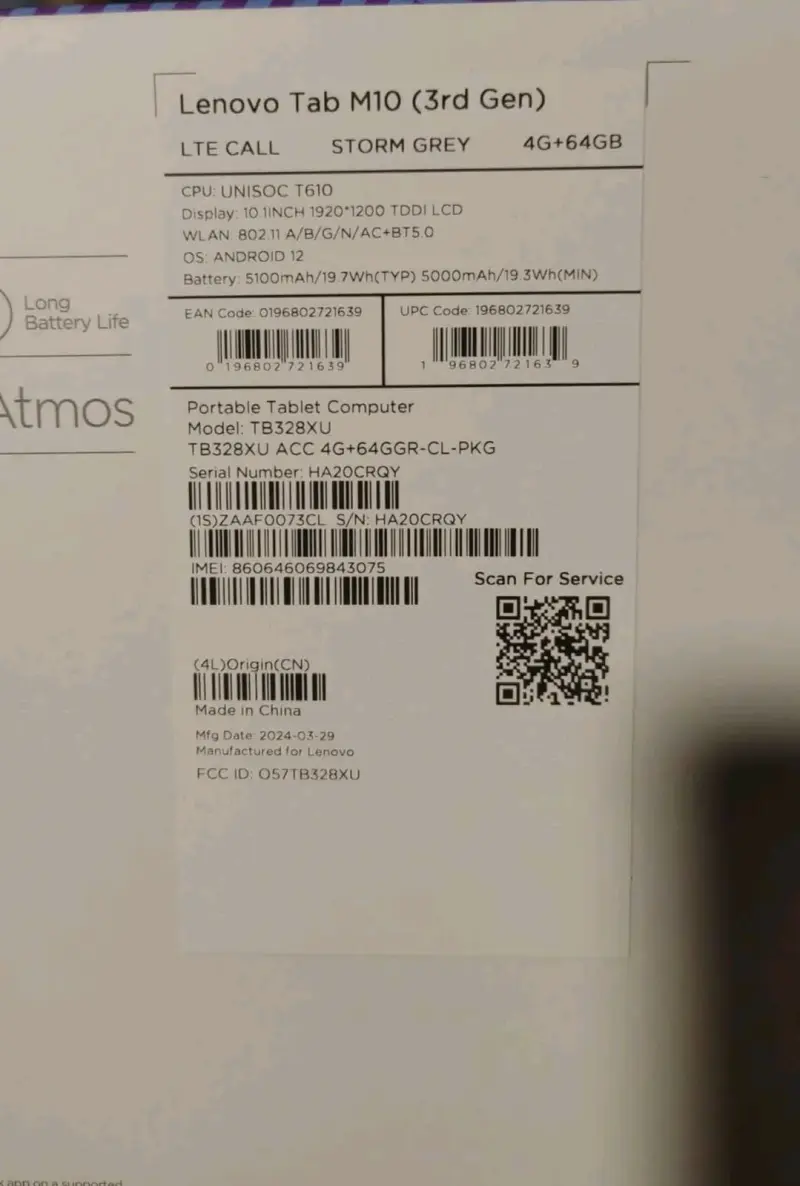 Tablet Lenovo Tab M10 3ra Gen con Funda - 2