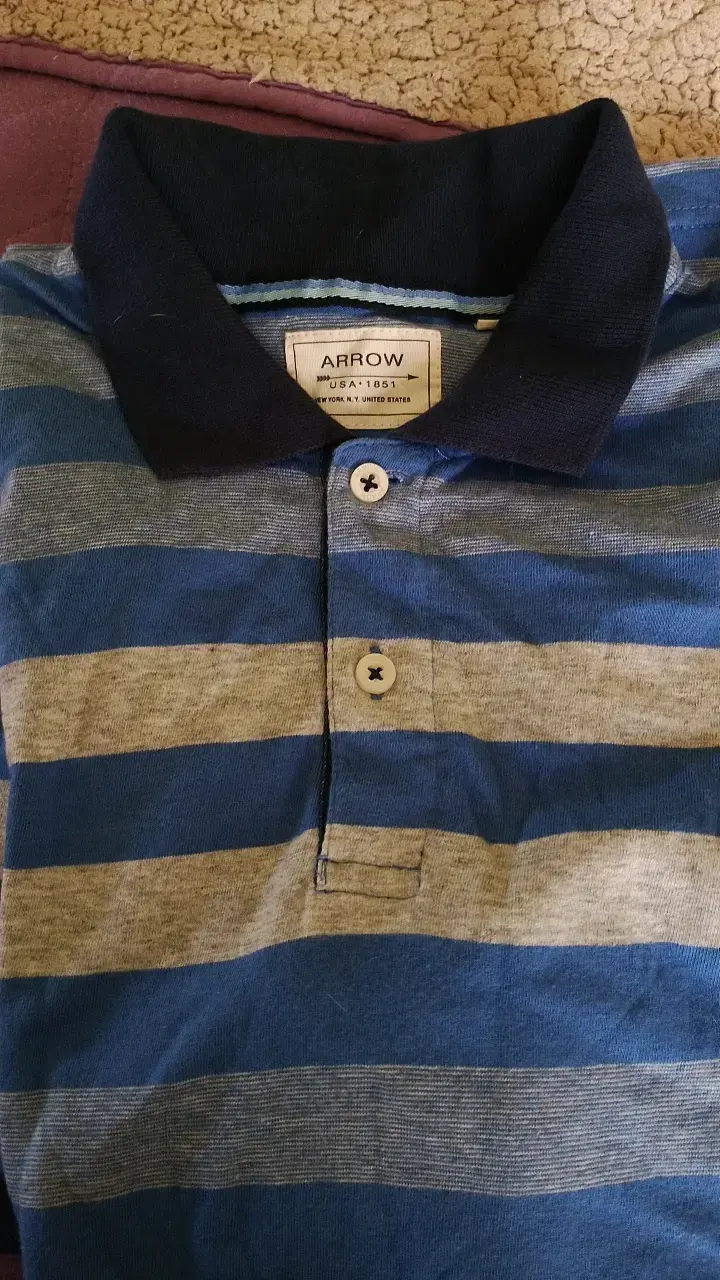 Polera Polo Rayada Arrow Hombre - 1