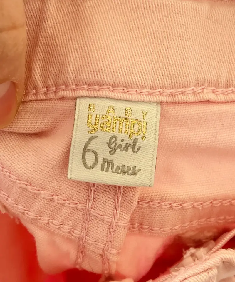 Conjunto de polera y shorts rosados para niña 6m - 5
