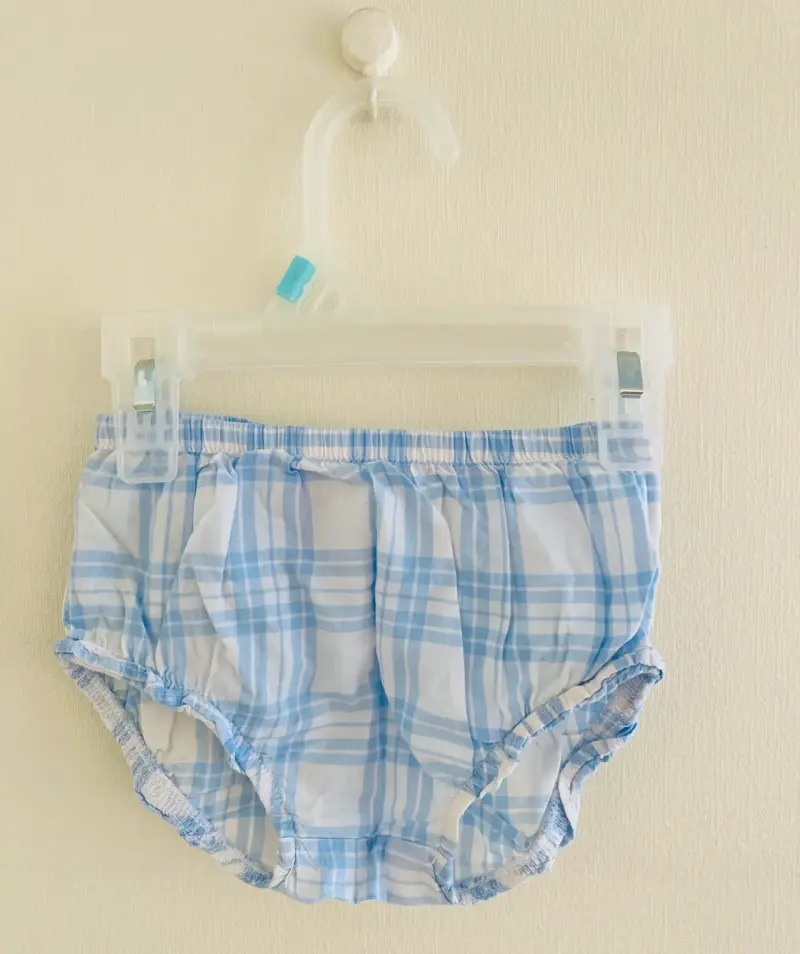 Conjunto de bebe a cuadros azul Carter's 9 meses - 3