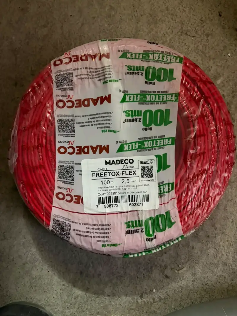 Cable eléctrico Madeco Freetox-Flex 100m 2,5mm² - 1