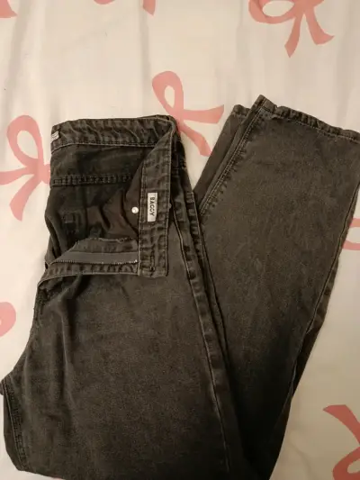 Jeans negros Baggy para hombre - miniatura 1