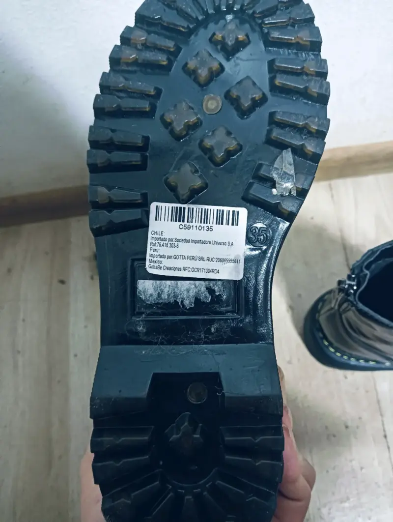 Botines de charol negro con plataforma - 5