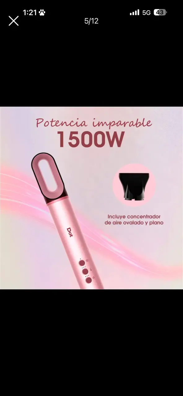 Secador Multistyler Dot 10 en 1 nuevo - 6