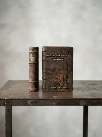 Alcancía Libro BE con textos y sello color + nº IV - miniatura 1