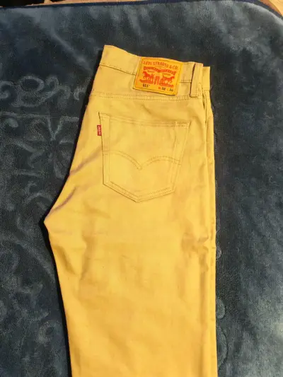 Jeans Levi's 501 clásicos azul y beige - miniatura 6